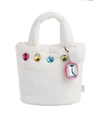 White Glitzy Purse/Keychains