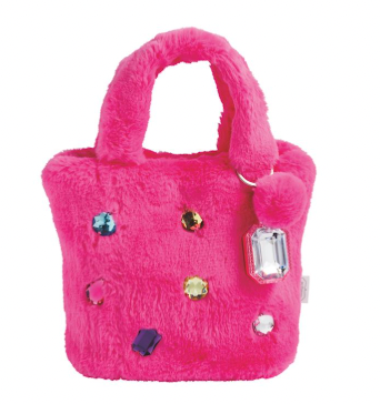 Pink Glitzy Purses Keychains
