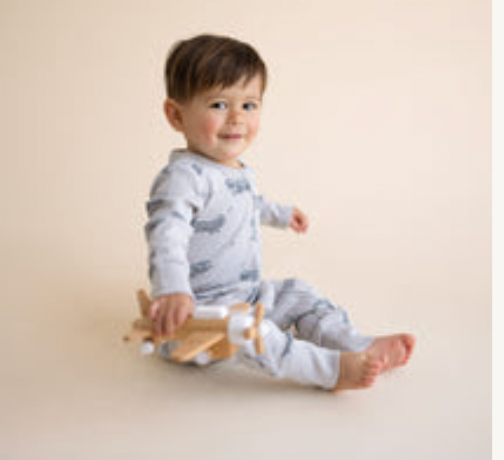 Airplanes Organic 2Way Zip Romper