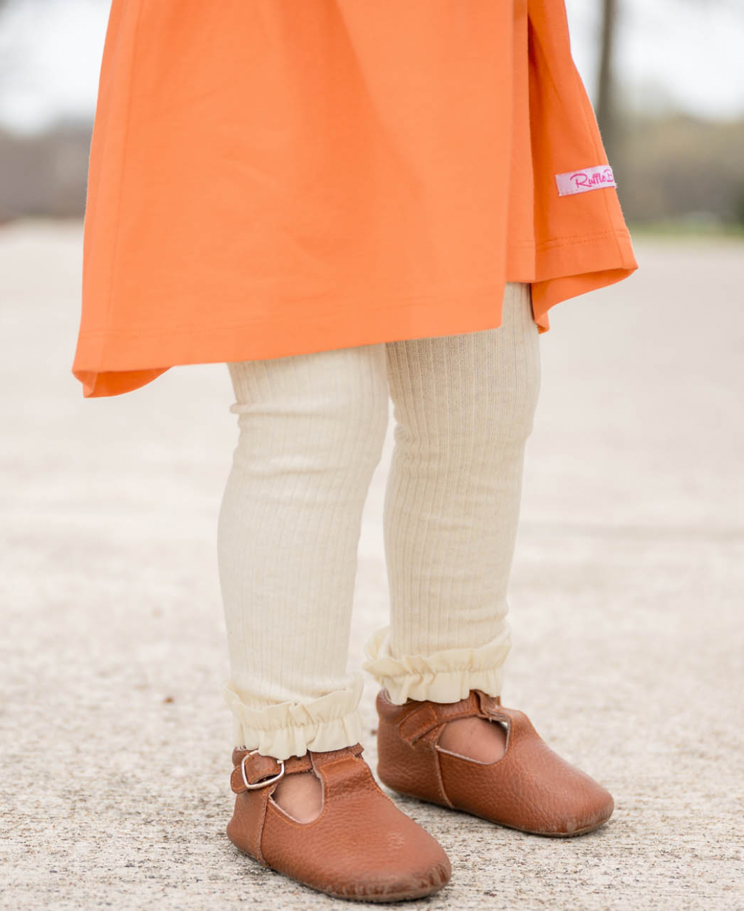 Oatmeal Rib Footless Tights