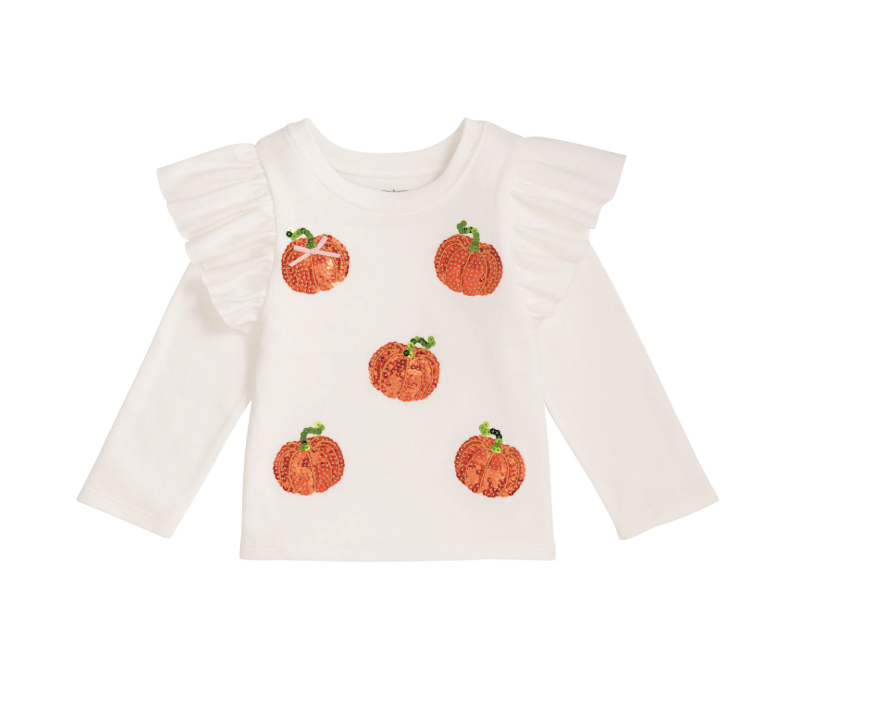 Ivory Sparkle Pumpkin Tee