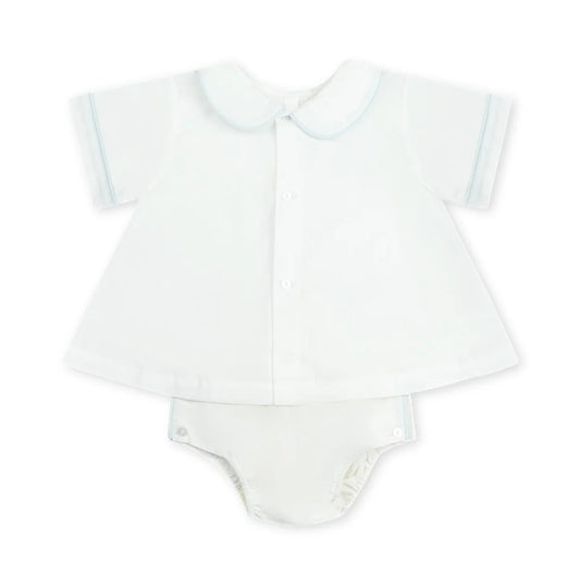 Blue Wh Dapper Diaper Set