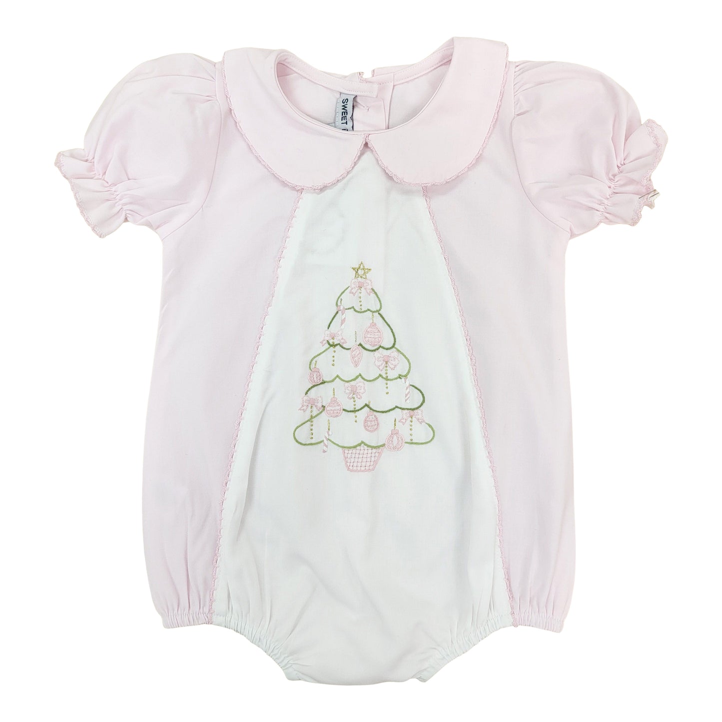 Emb Pink Christmas Tree Bubble