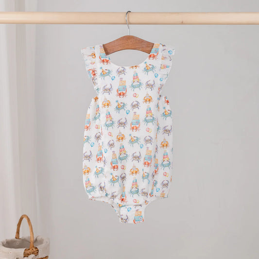 Crabby Birthday Organic Romper