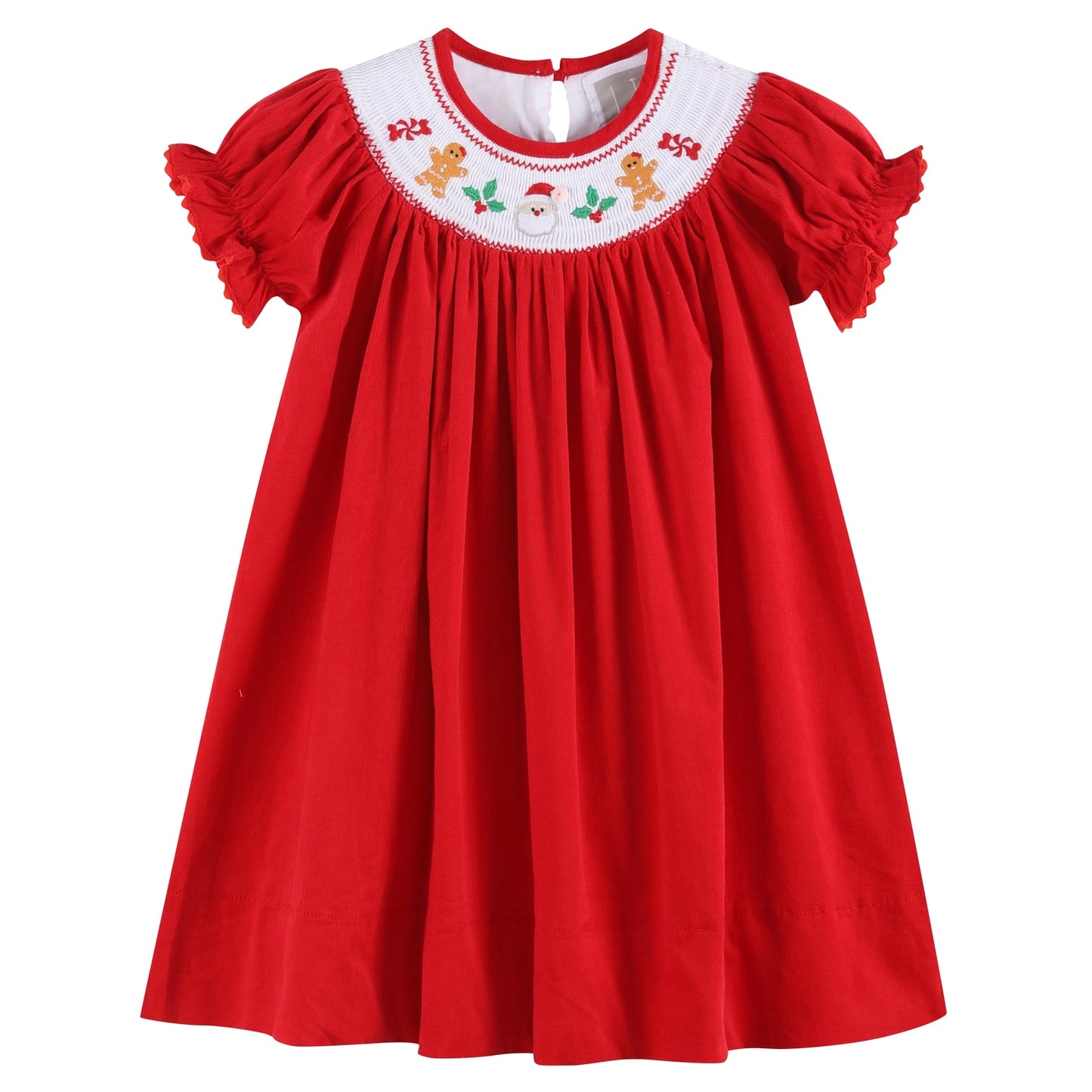 Red Velvet Christmas Smock Dress