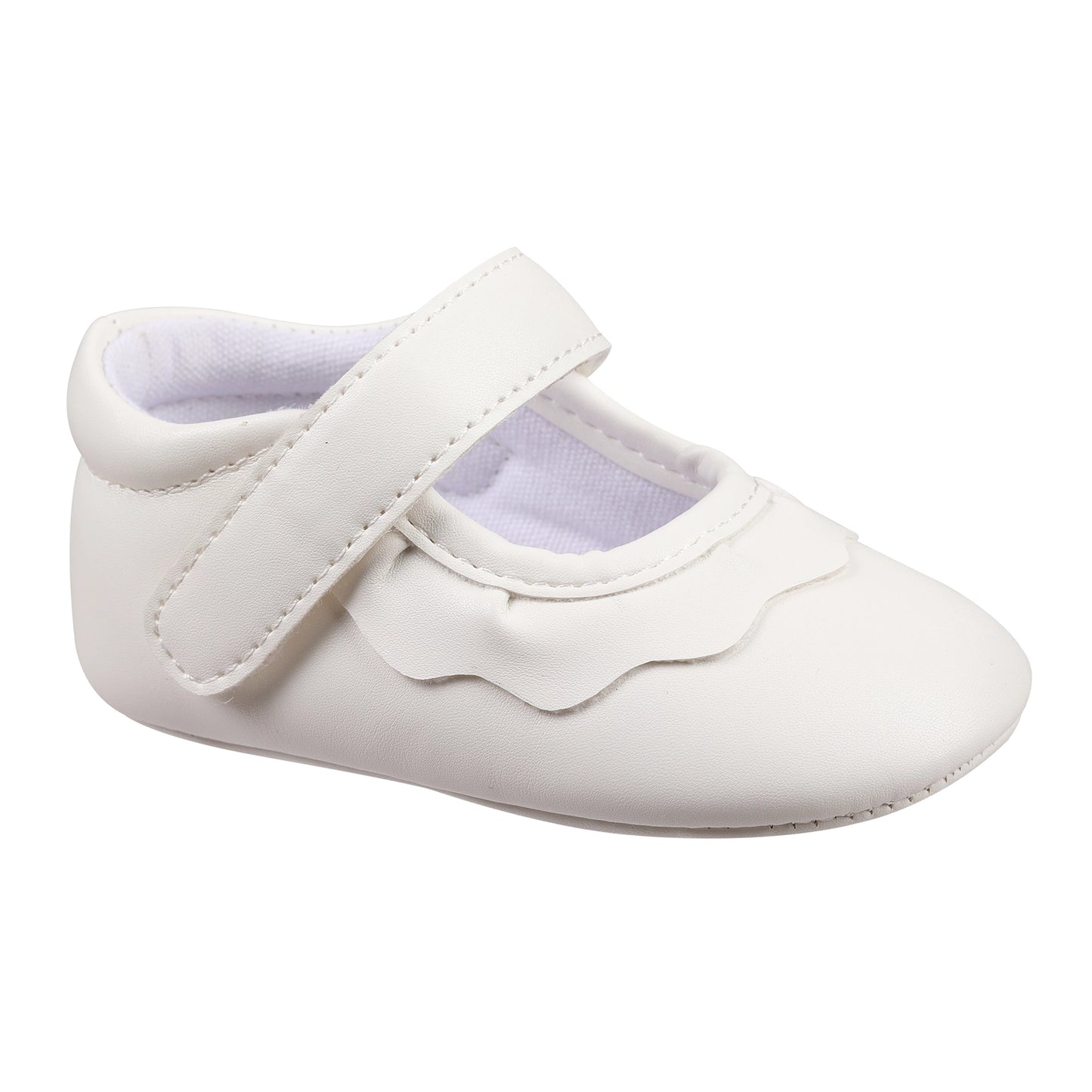 White Amina Crib Shoe
