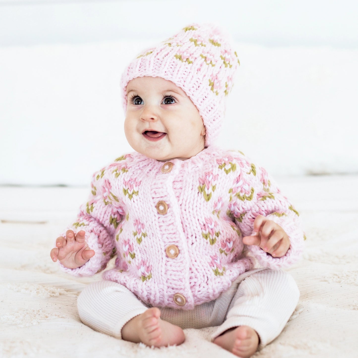 Bitty Blooms Blush Sweater