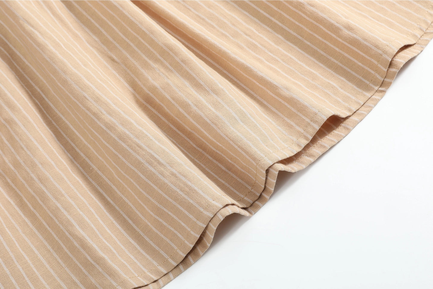 Light Brown Pumpkin Collared Smocked Dress