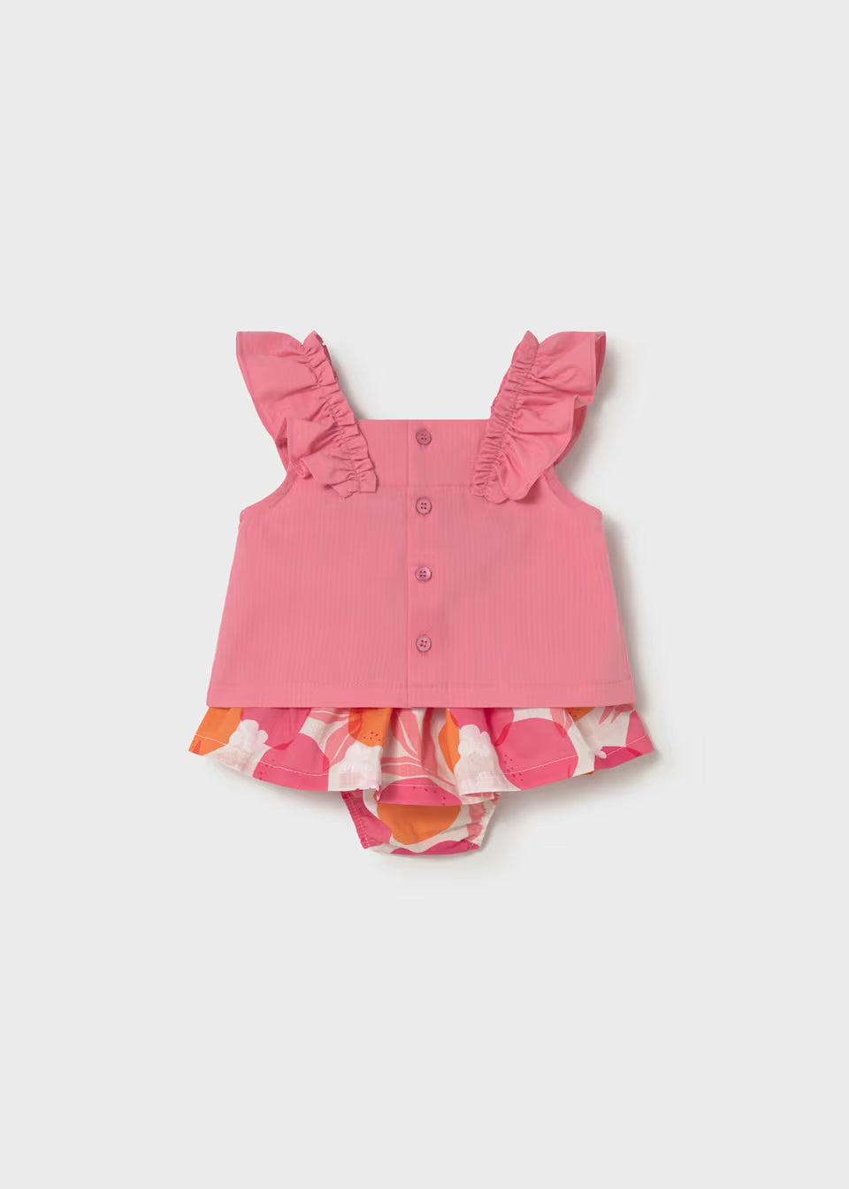 Pink Print Blouse Set