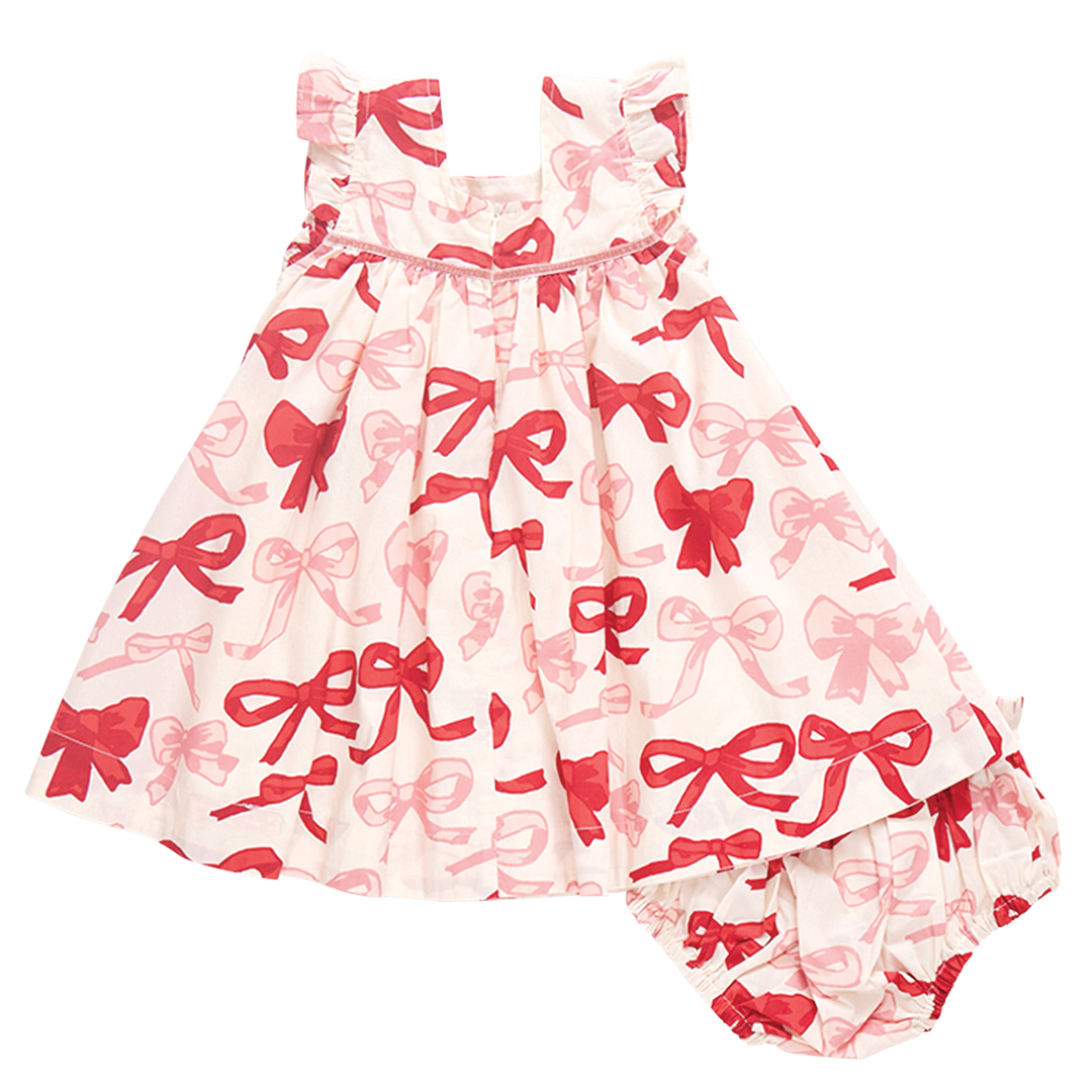 Baby Camelia Valetnines Bow Set