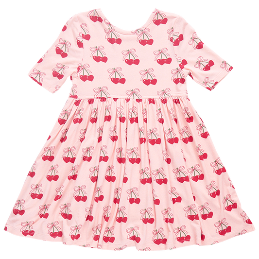 Cherry Hearts Bamboo Dress