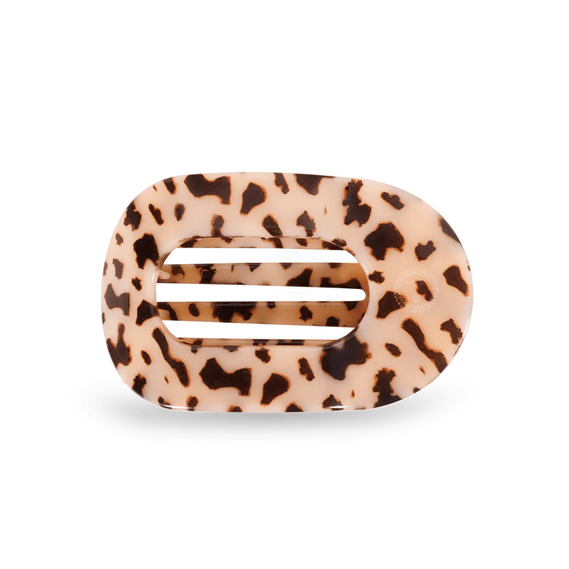 Blonde Tortoise Flat Round Hair Clip