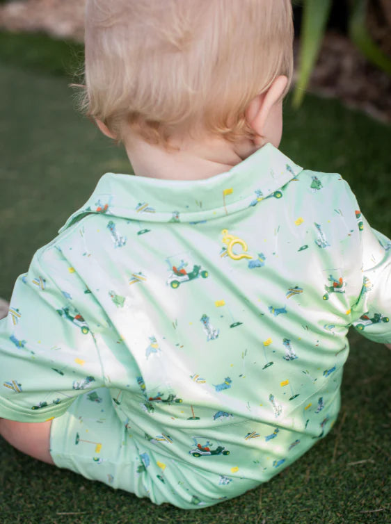 Dogwood Perf Polo Romper