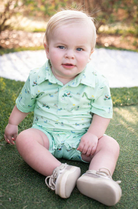 Dogwood Perf Polo Romper