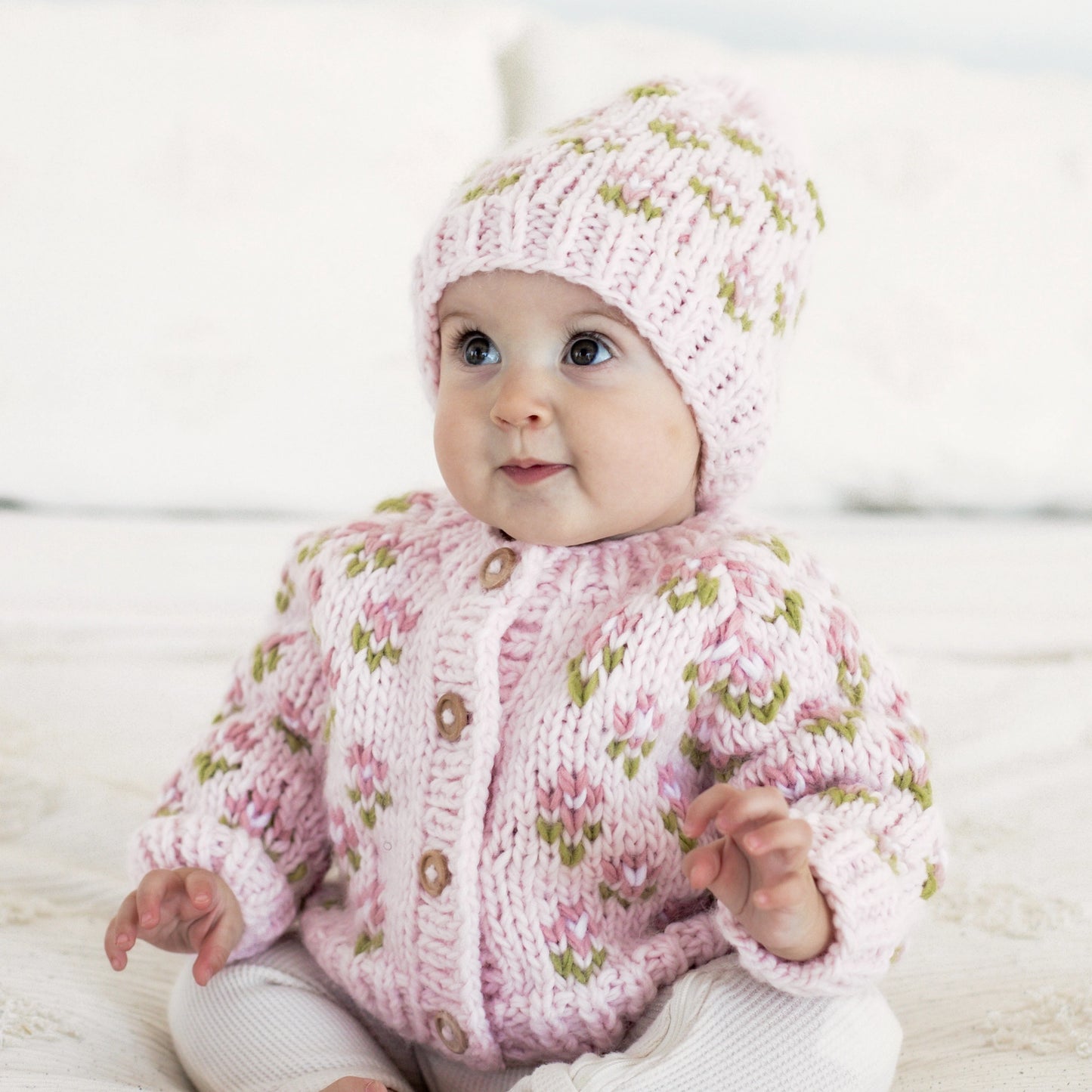 Bitty Blooms Blush Sweater