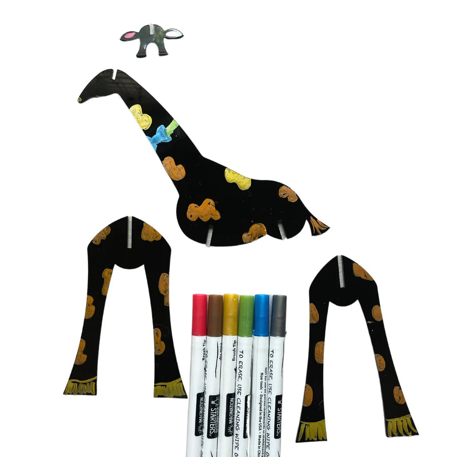 Giraffe 3D Puzzle +Markers