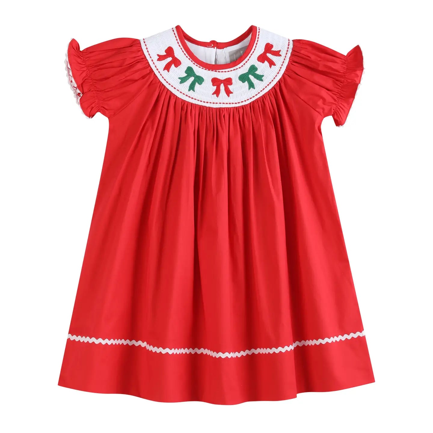 Bows Smocked Dress