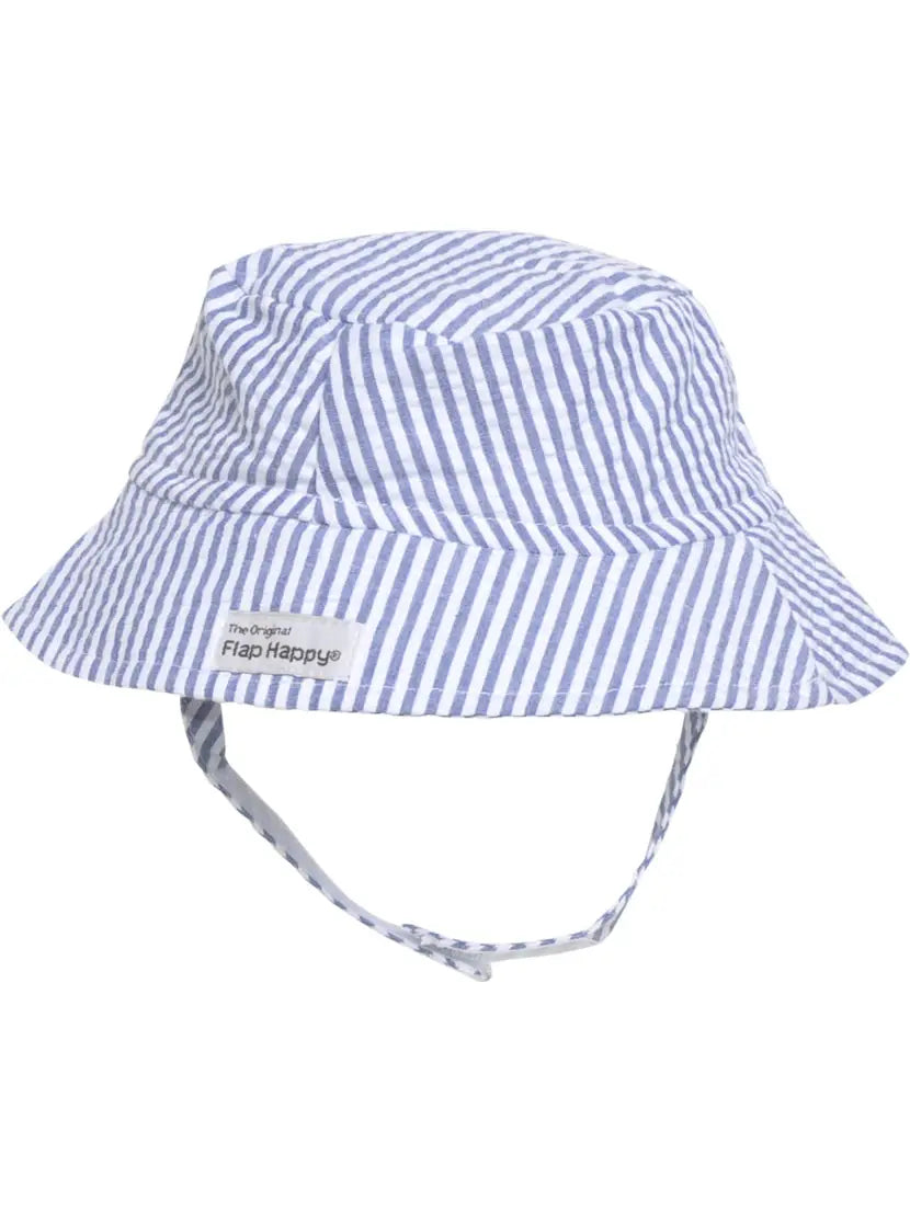 Chambray Stripe UPF50+ Bucket Hat