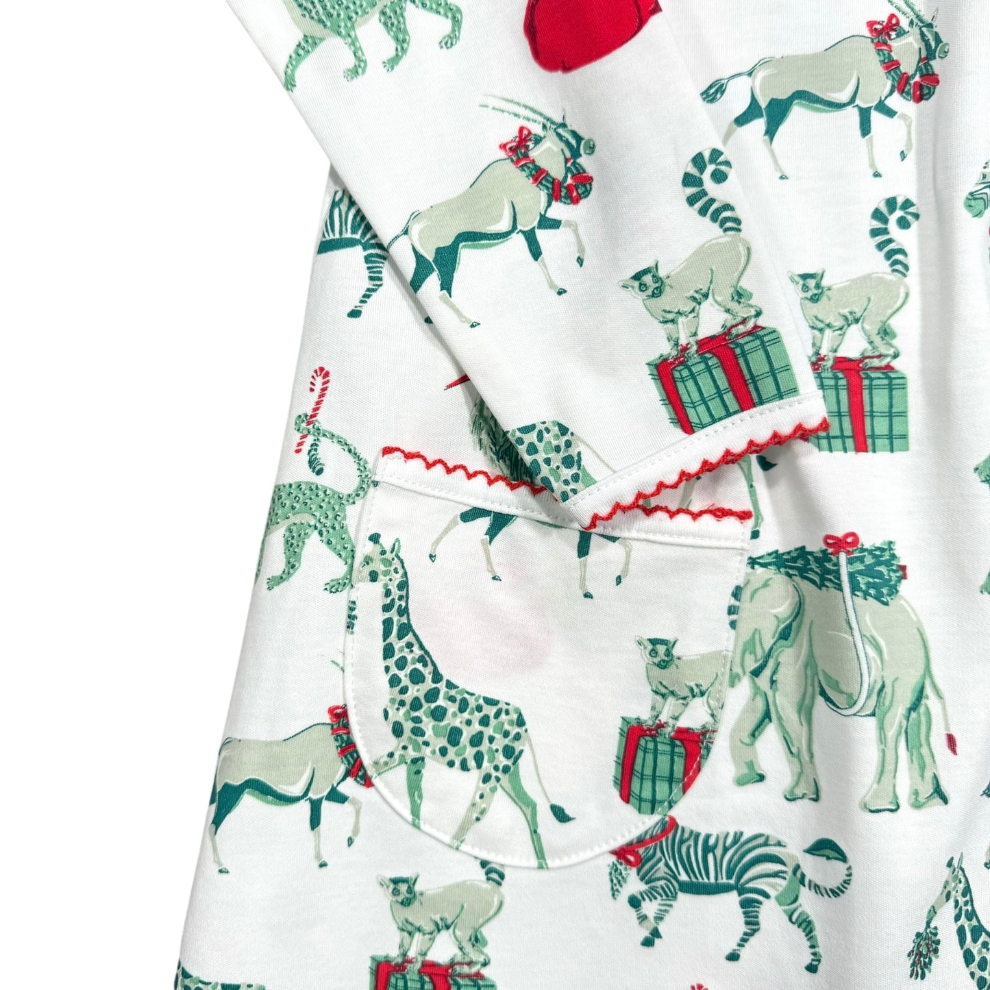 Safari Christmas LS Dress