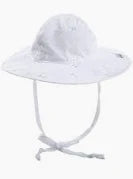White Eyelet UPF50+ Sun Hat