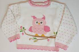 Pink Owl Sweater