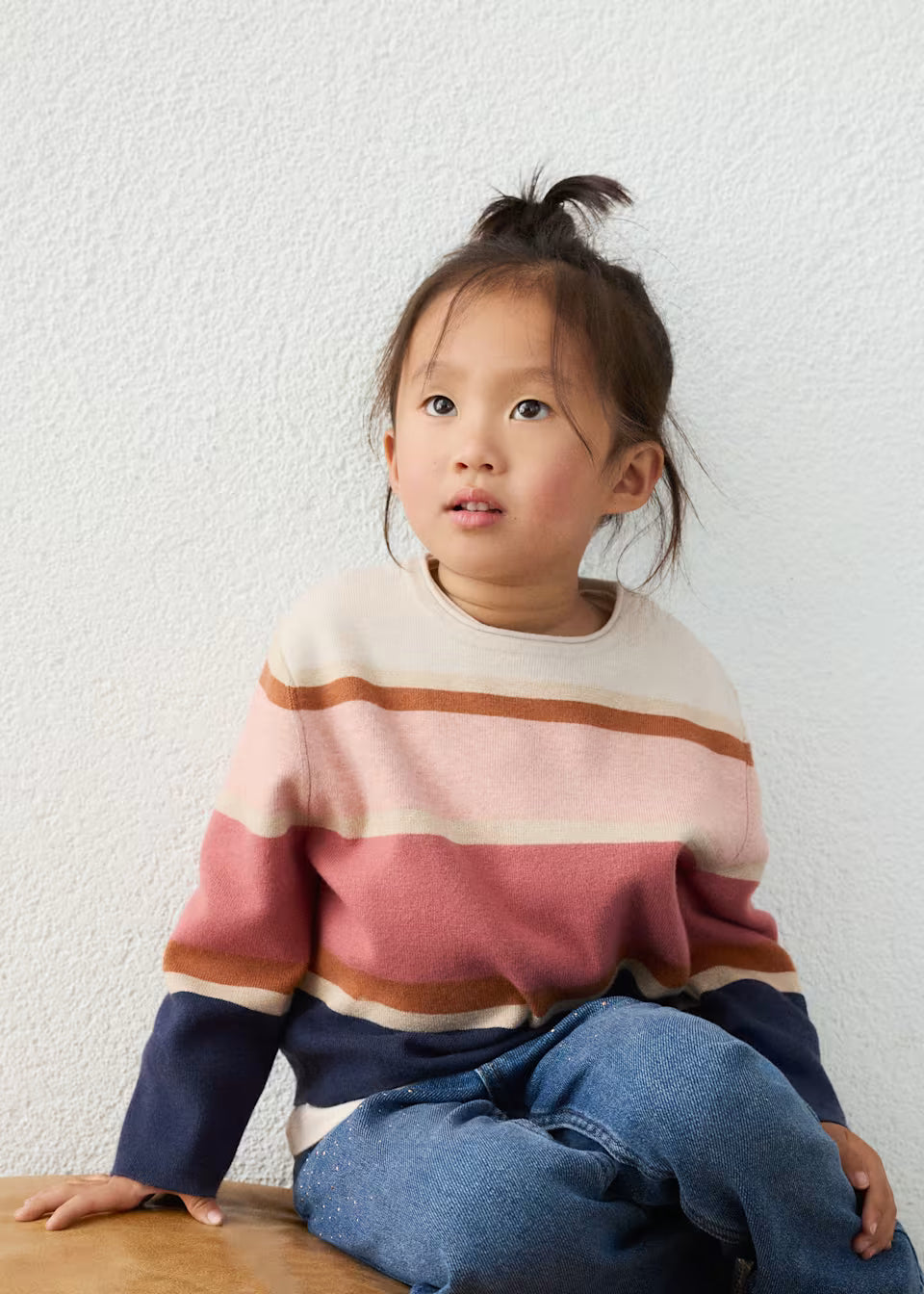 Blue Pink Stripe Sweater