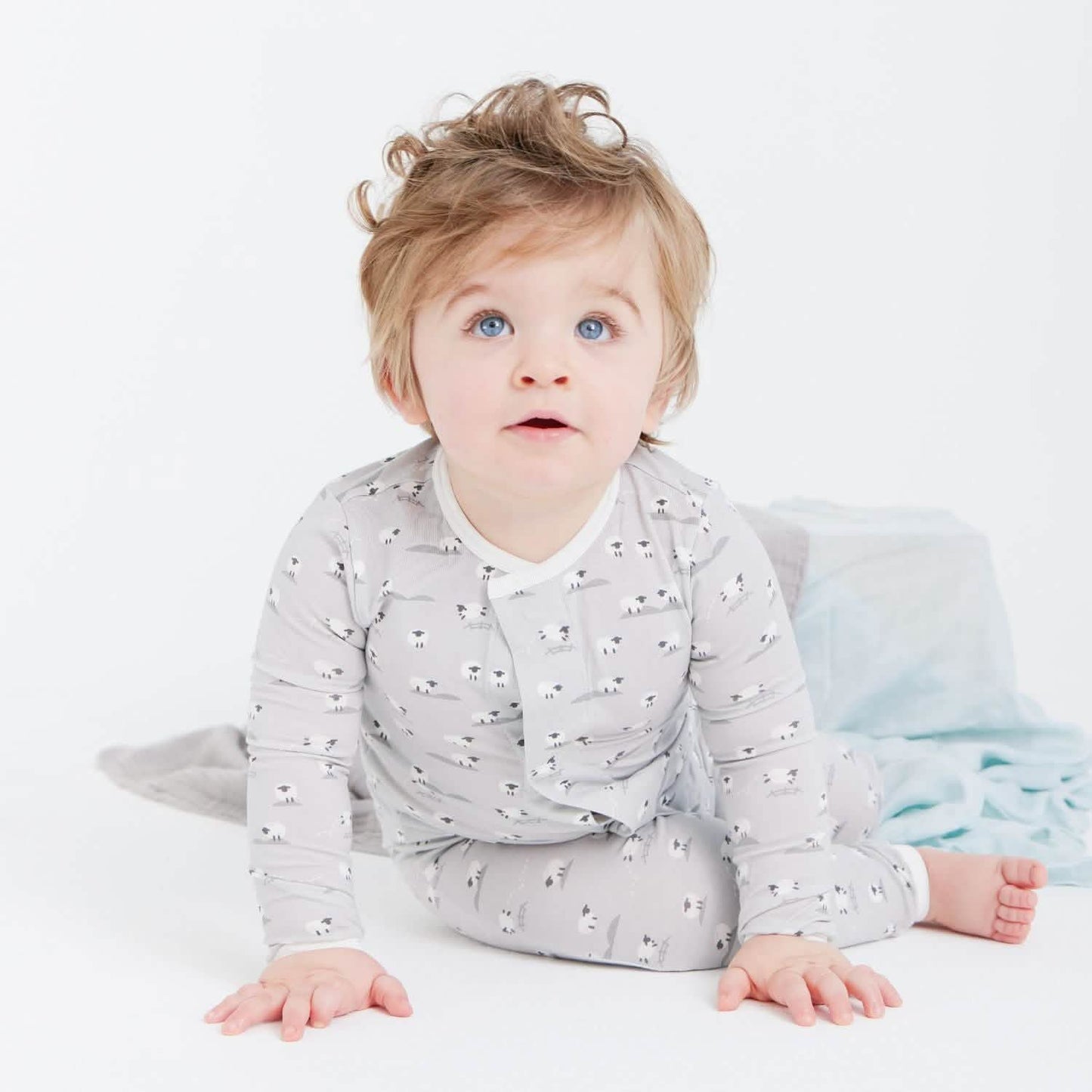 Gray Baa Baa Coverall