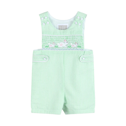 Grn Seersucker Bunny JonJon