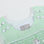 Grn Seersucker Bunny JonJon