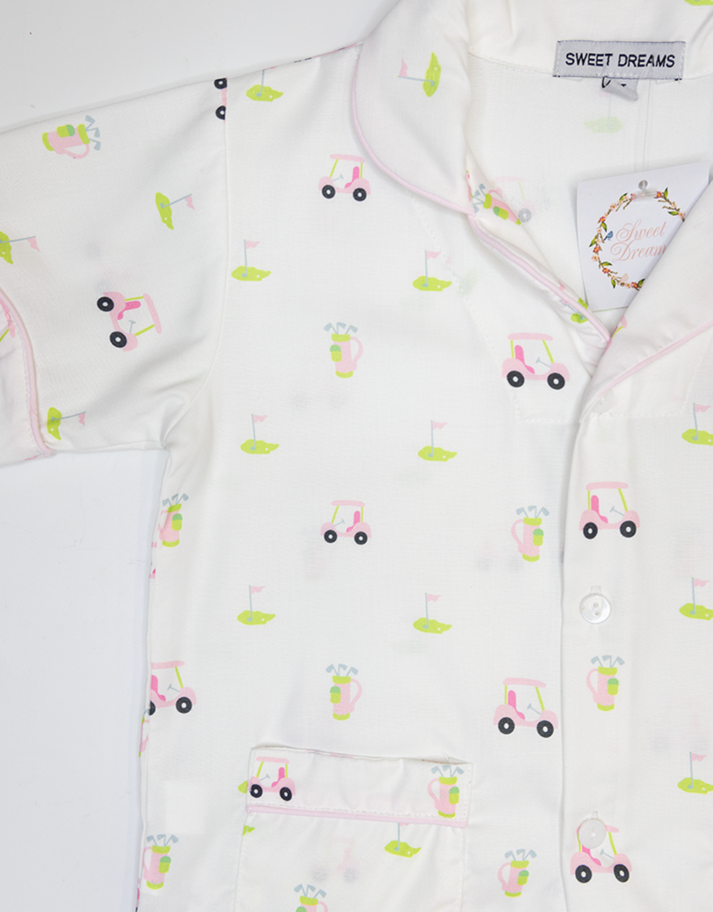 Golf Print Pink PJ Set