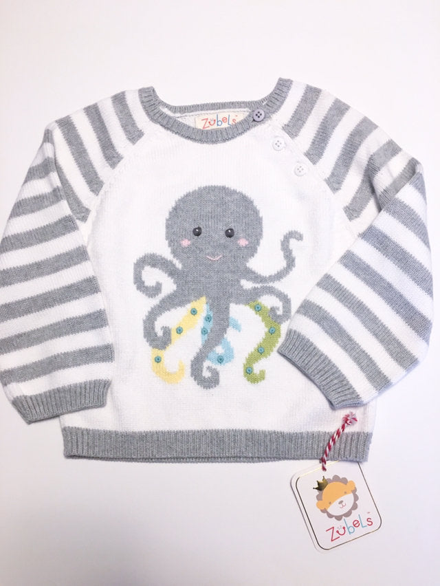 Grey Octopus Sweater