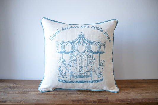 Thank Heaven For Little Boys Pillow