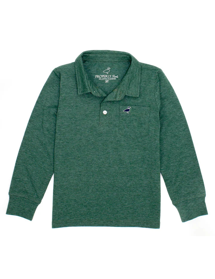 Harrison Hunter Green Pocket Polo