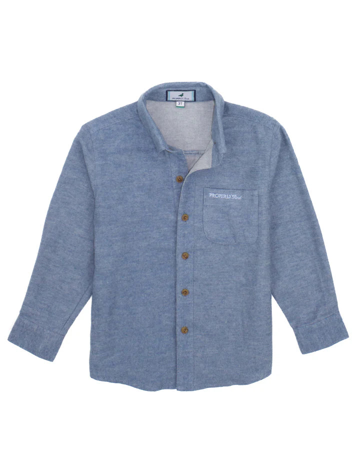 Washed Bl Breeze Shirt