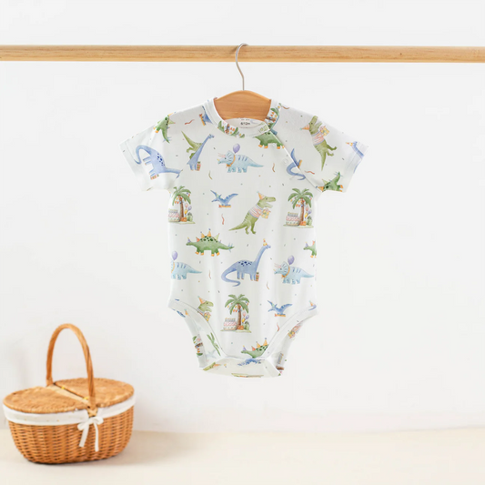 Dino-mite Birthday Organic Cotton Baby Onesie