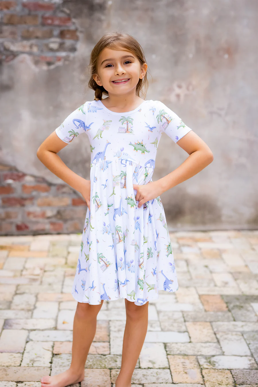 Dino Mite Birthday Organic Dress