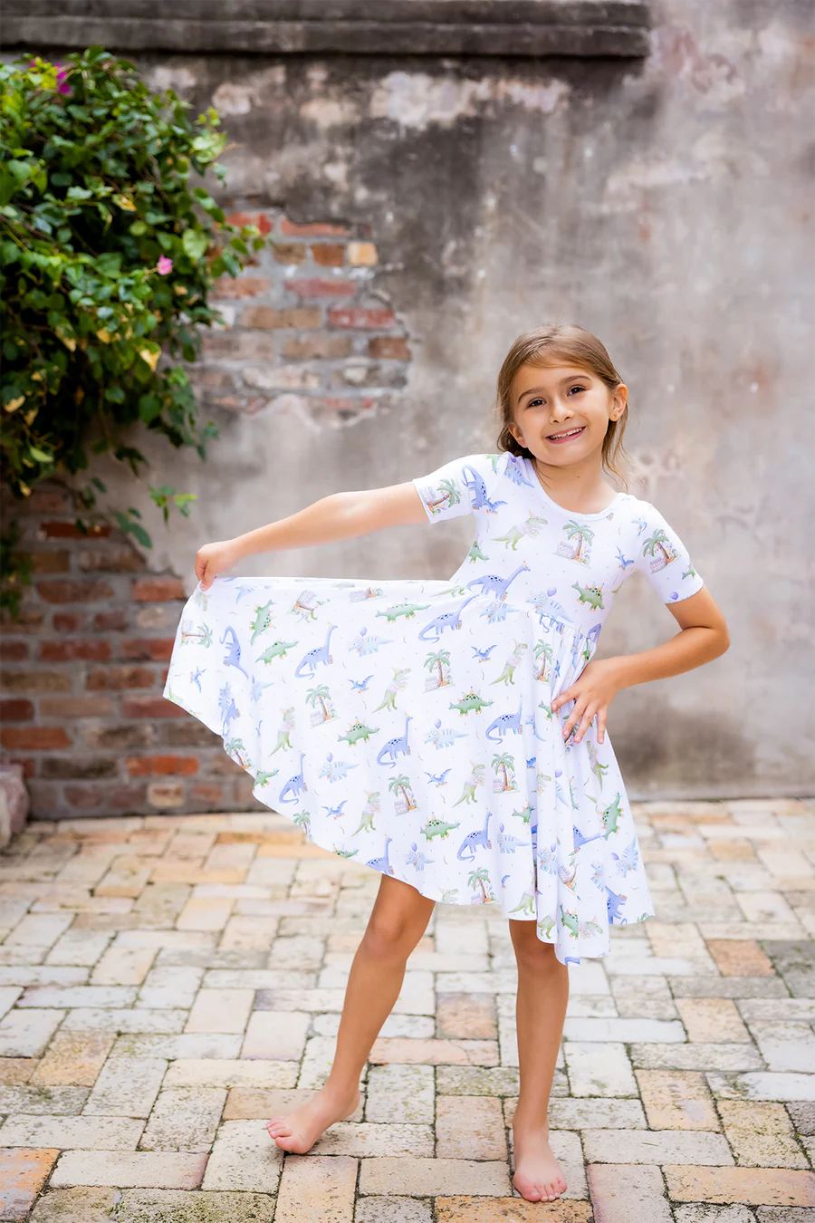 Dino Mite Birthday Organic Dress