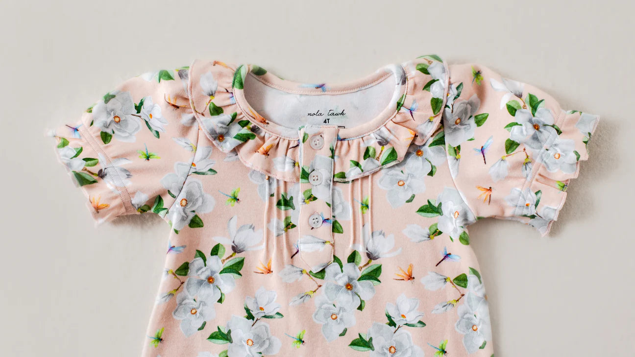 Pink Magnolia Organic Play Dress