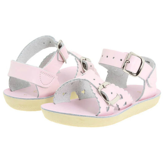 Pink Shiny Sweetheart Sandals