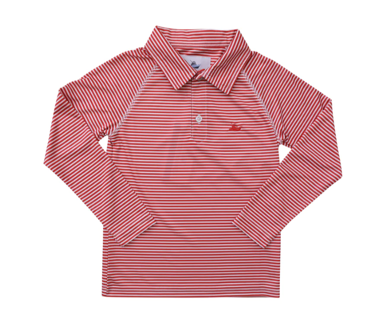 White & Red Polo