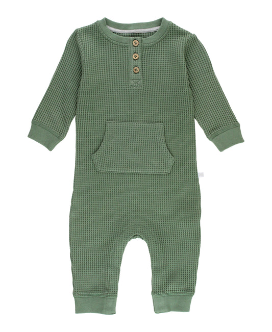 Seaspray Waffle Henley Romper