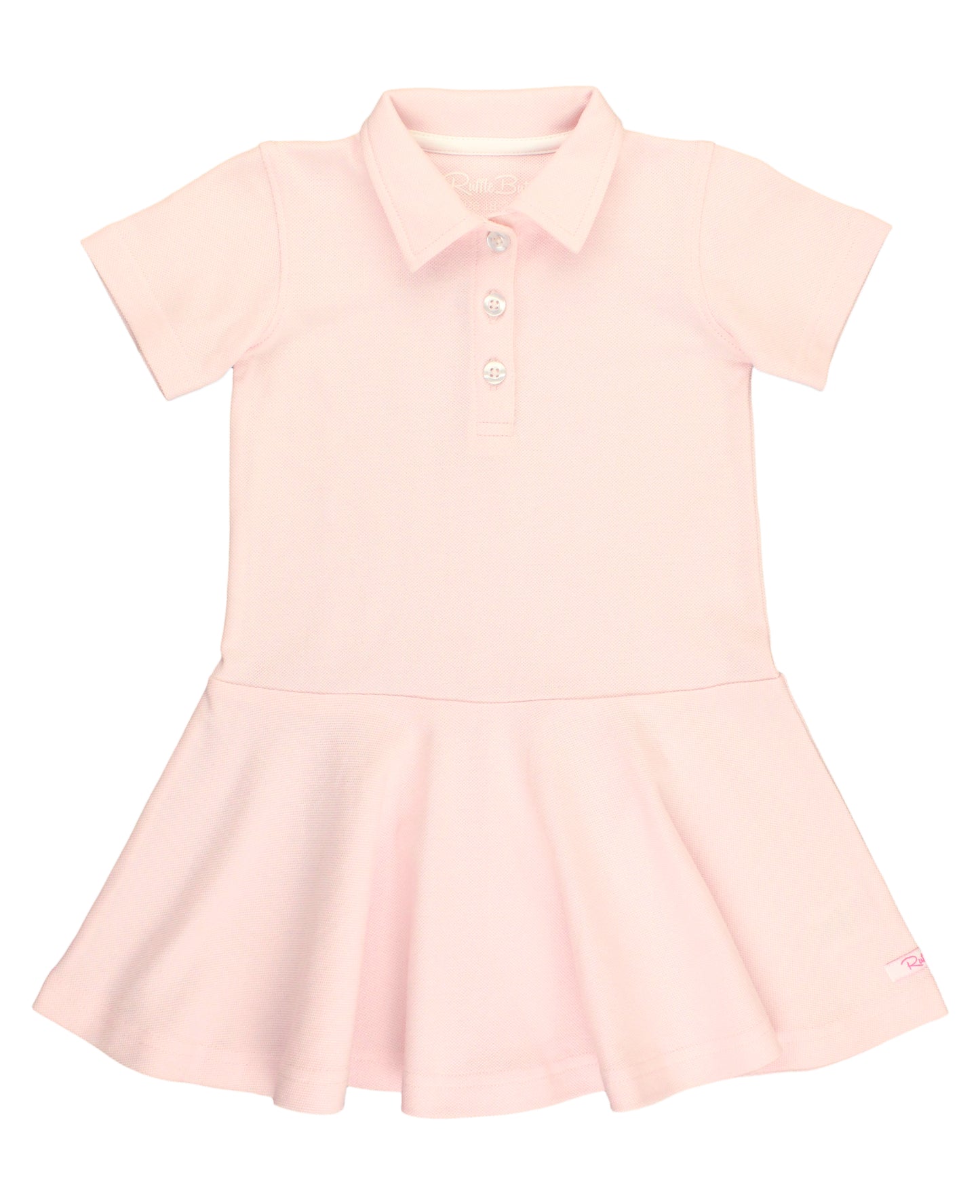 Pink Pique Polo Short Sleeve Dress