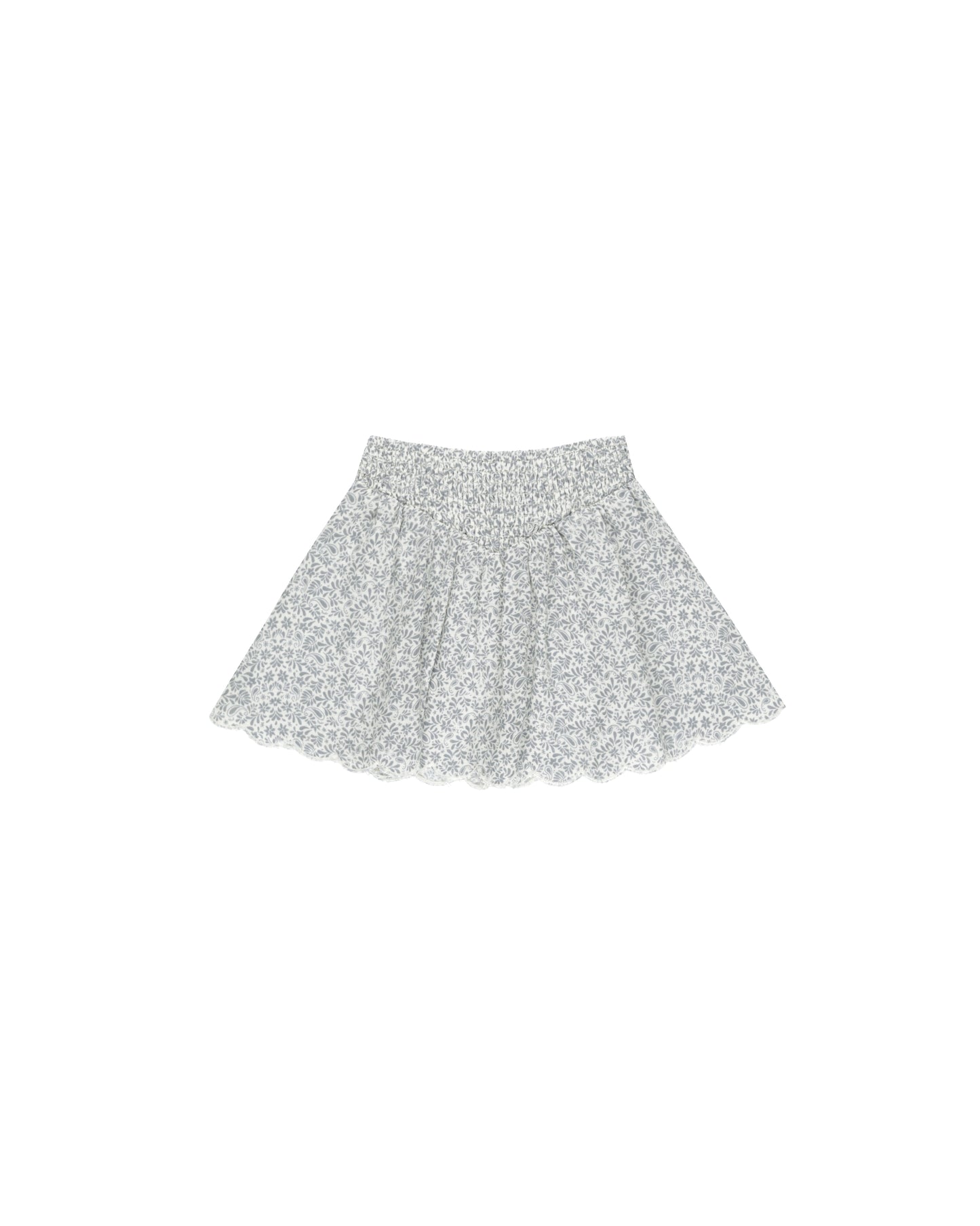 Ditsy Smocked Mini Skirt