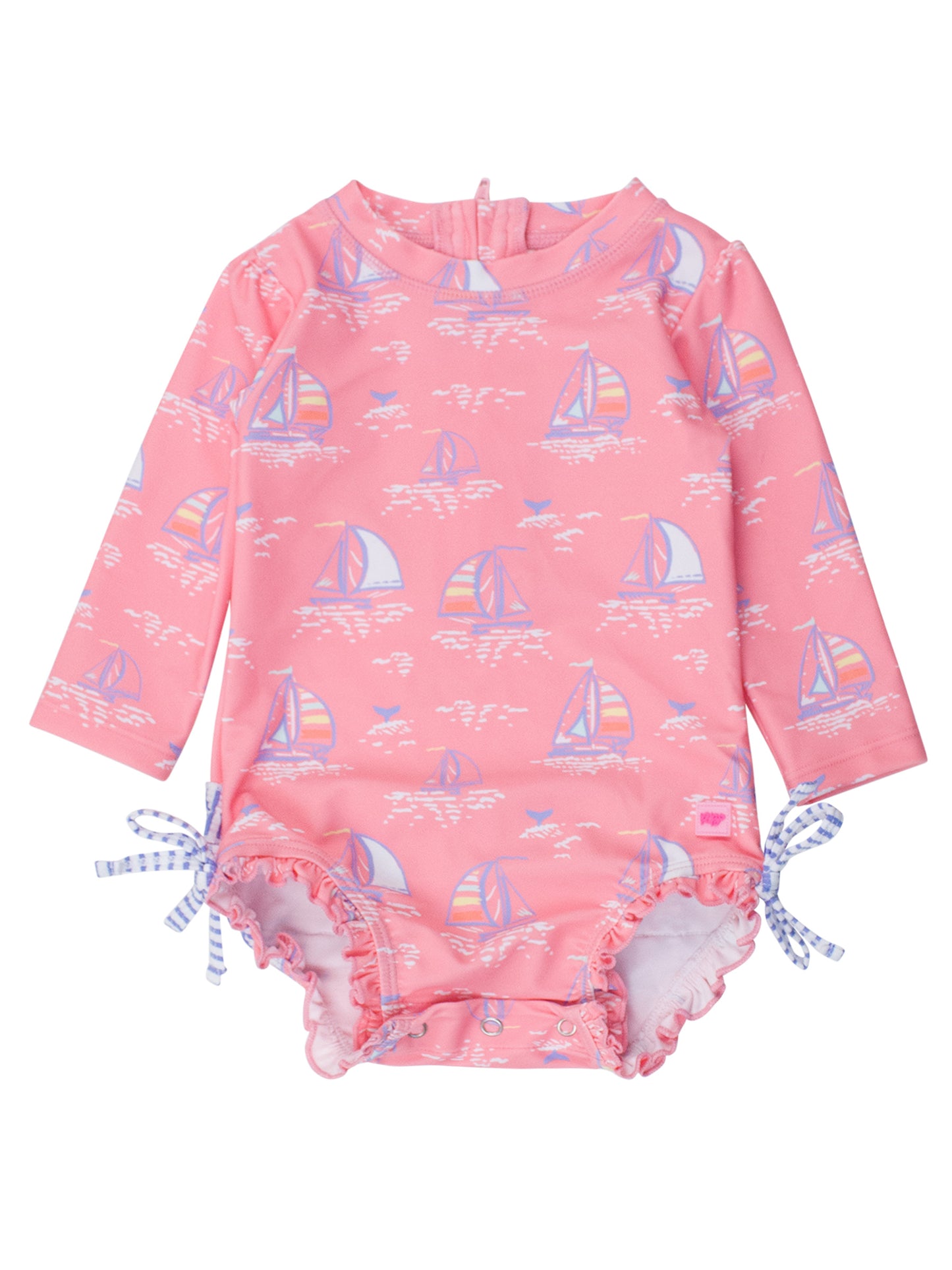 Pink Seas the Day 1PC Rash Guard