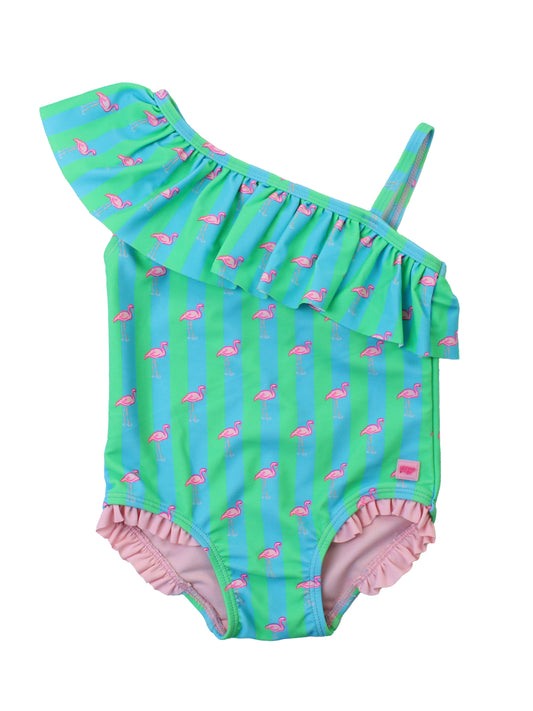 Neon Flamingo Ruffle 1PC