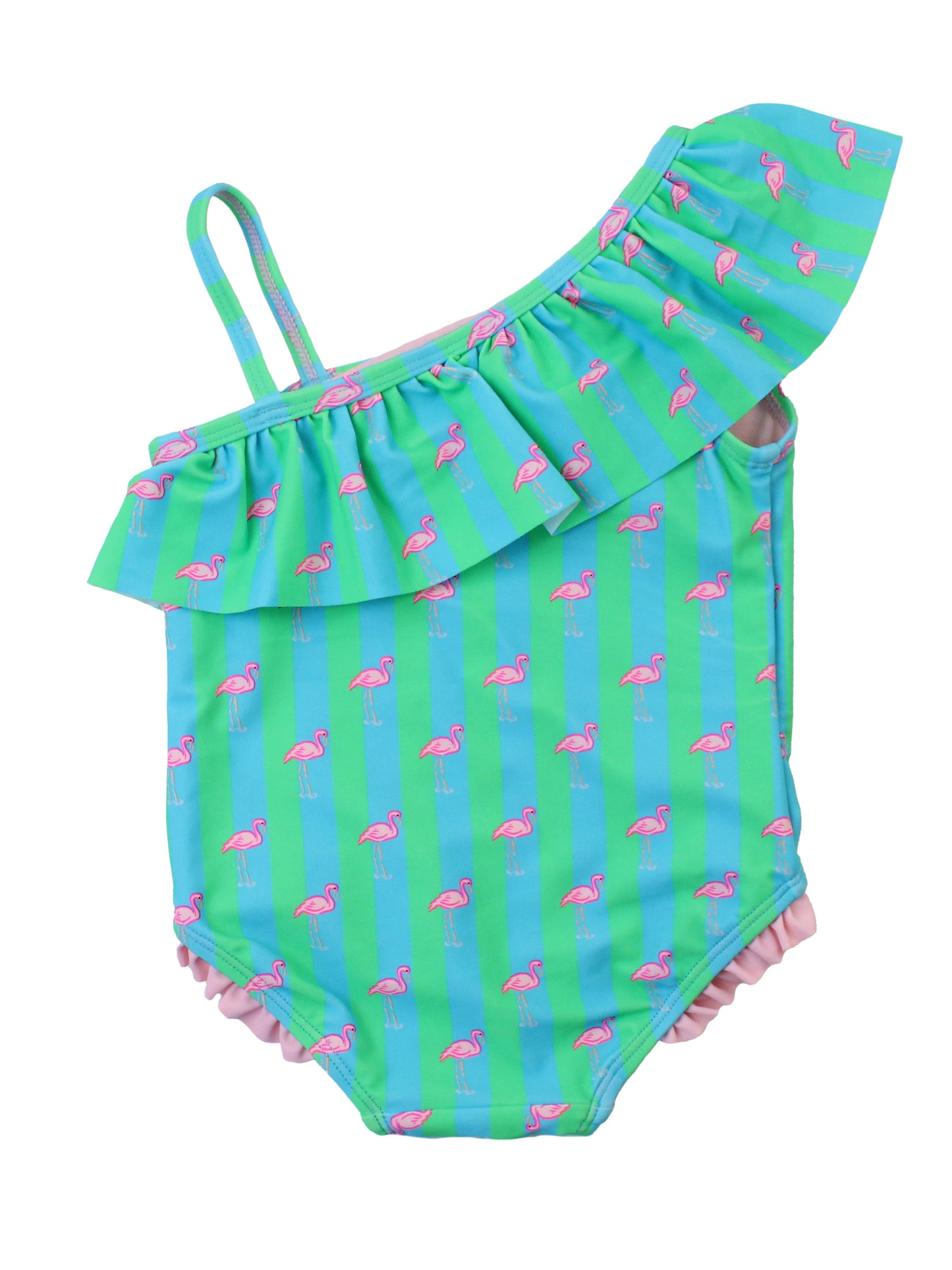 Neon Flamingo Ruffle 1PC