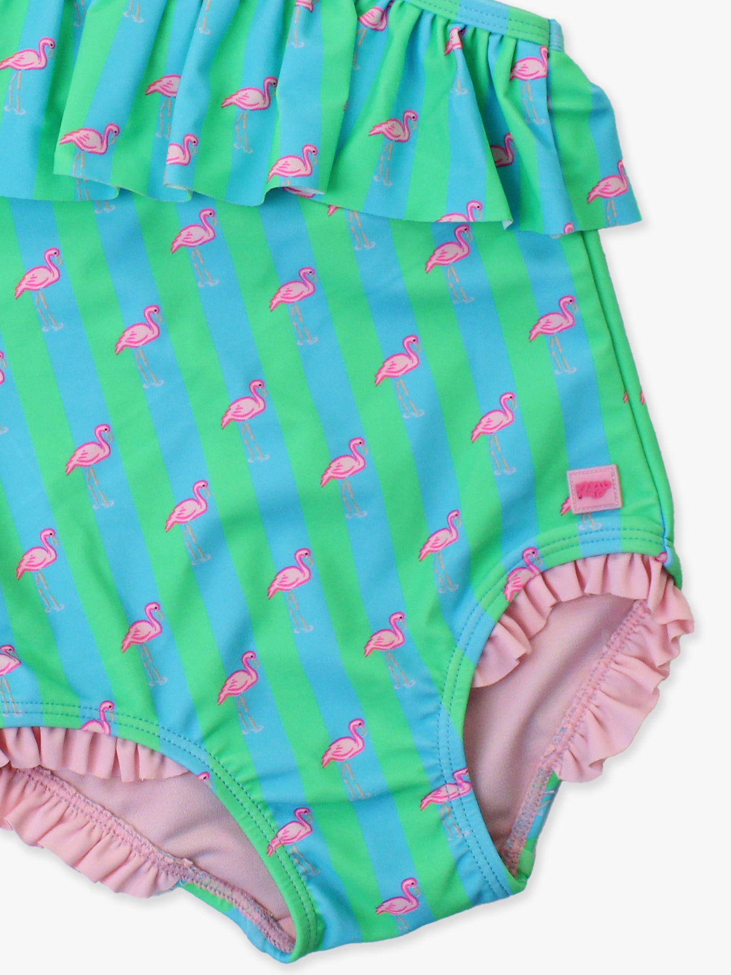 Neon Flamingo Ruffle 1PC