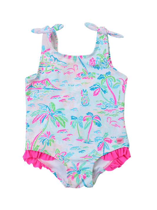 Tropical Resort Tie Shoulder 1PC