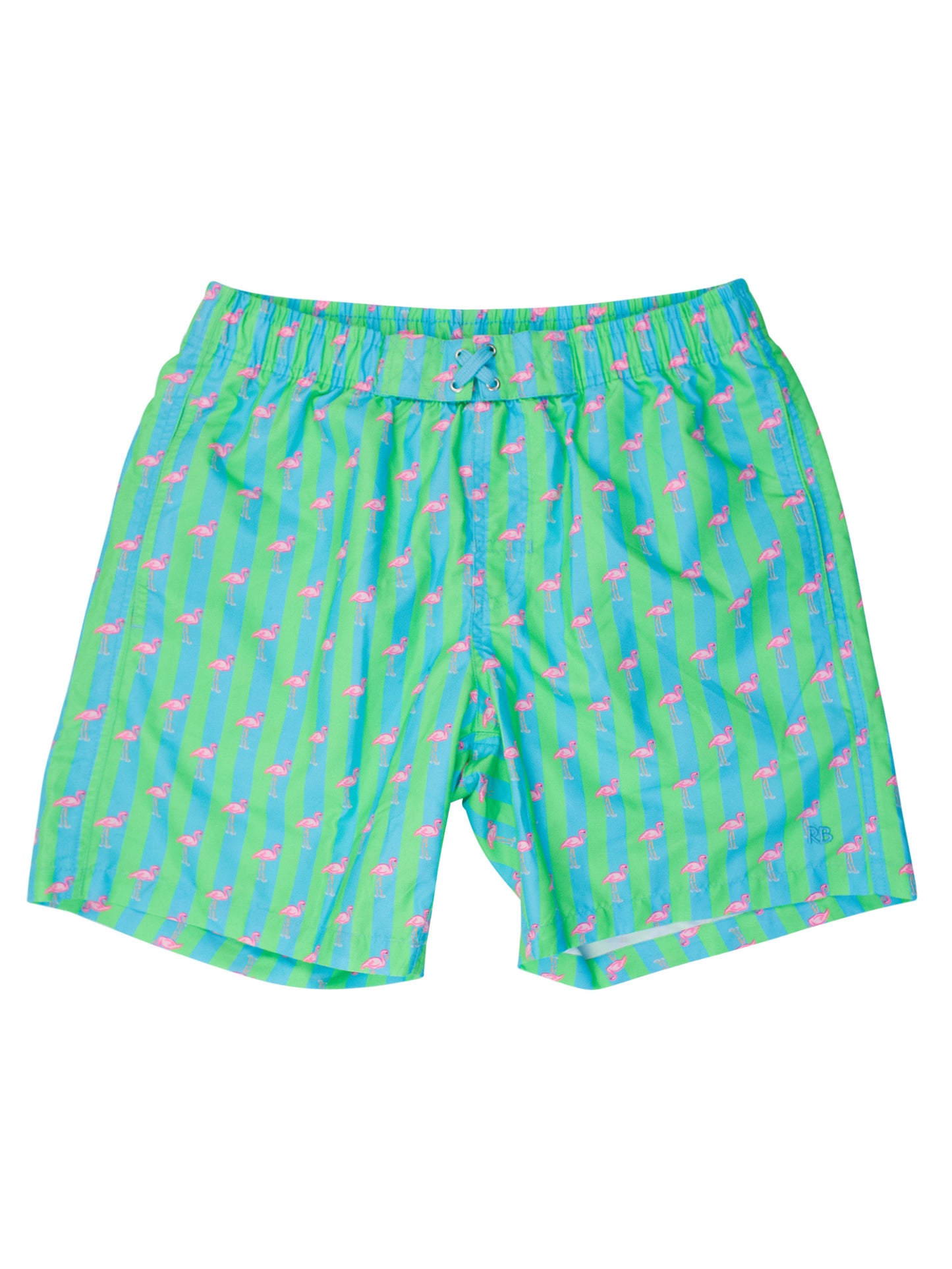 Men's Flamingo Stripe Trunks