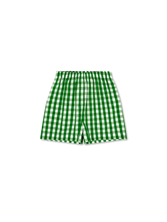 Grn Gingham Stewart Short